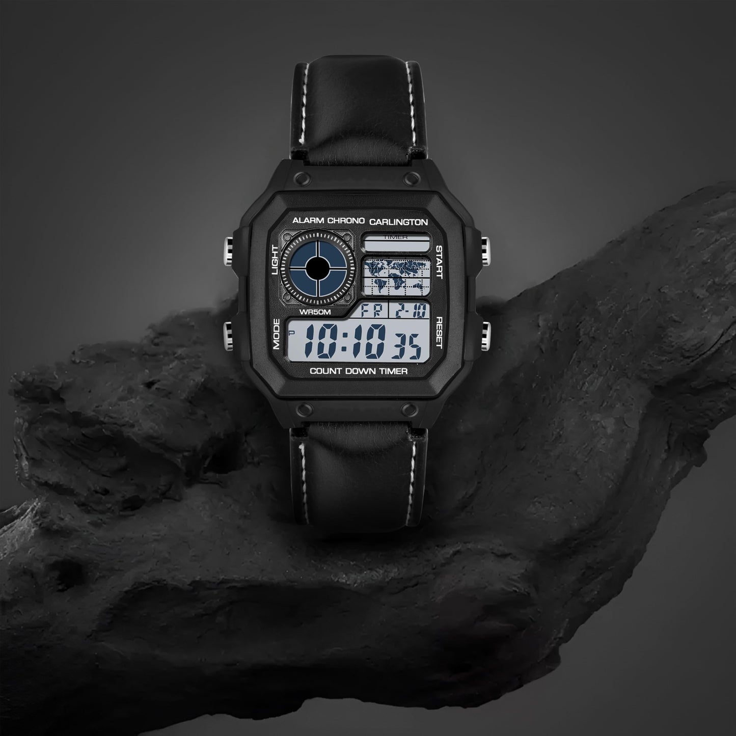 Carlington Endurance Series Digital Wrist Watches for Men with Transparent Case Cover - CT_9079