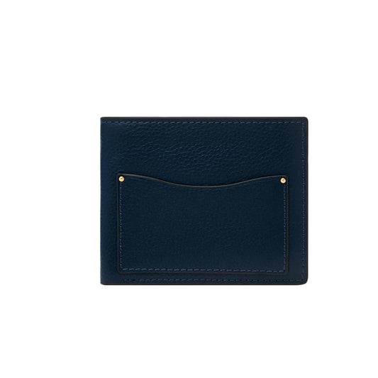 Fossil Men Leather Anderson Navy Blue Wallet Ml4579406