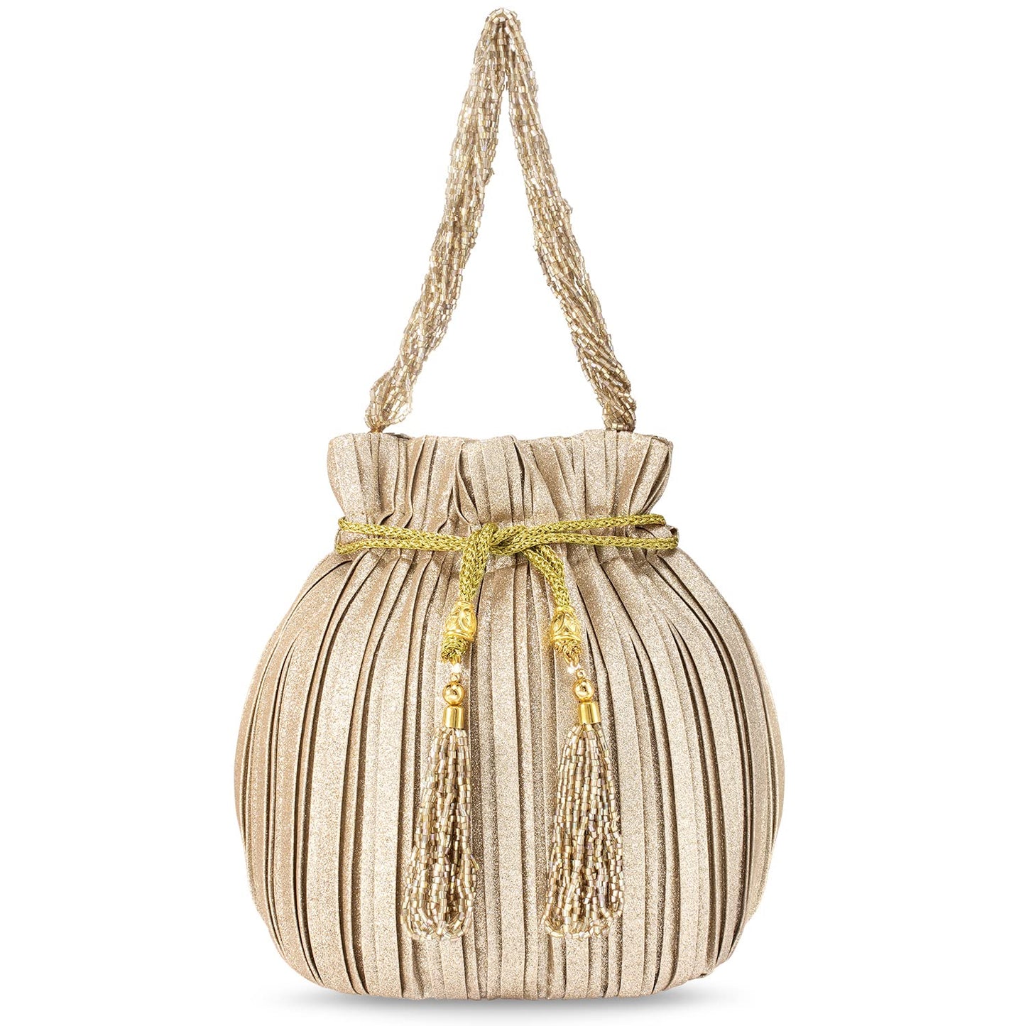 Peora Potli Bags for Women Evening Bag Clutch Ethnic Bride Purse with Drawstring (P63C)