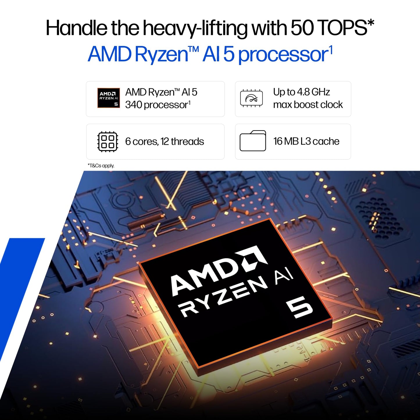 HP Omnibook 5, AMD Ryzen AI 5 340 (16GB LPDDR5x, 1TB SSD), 2k (1920 x 1200), Touch, Anti-Glare, 16''/40.6cm, Win11, M365* Office24, Silver, 1.79kg, ag1045au, FHD Camera, Backlit Laptop