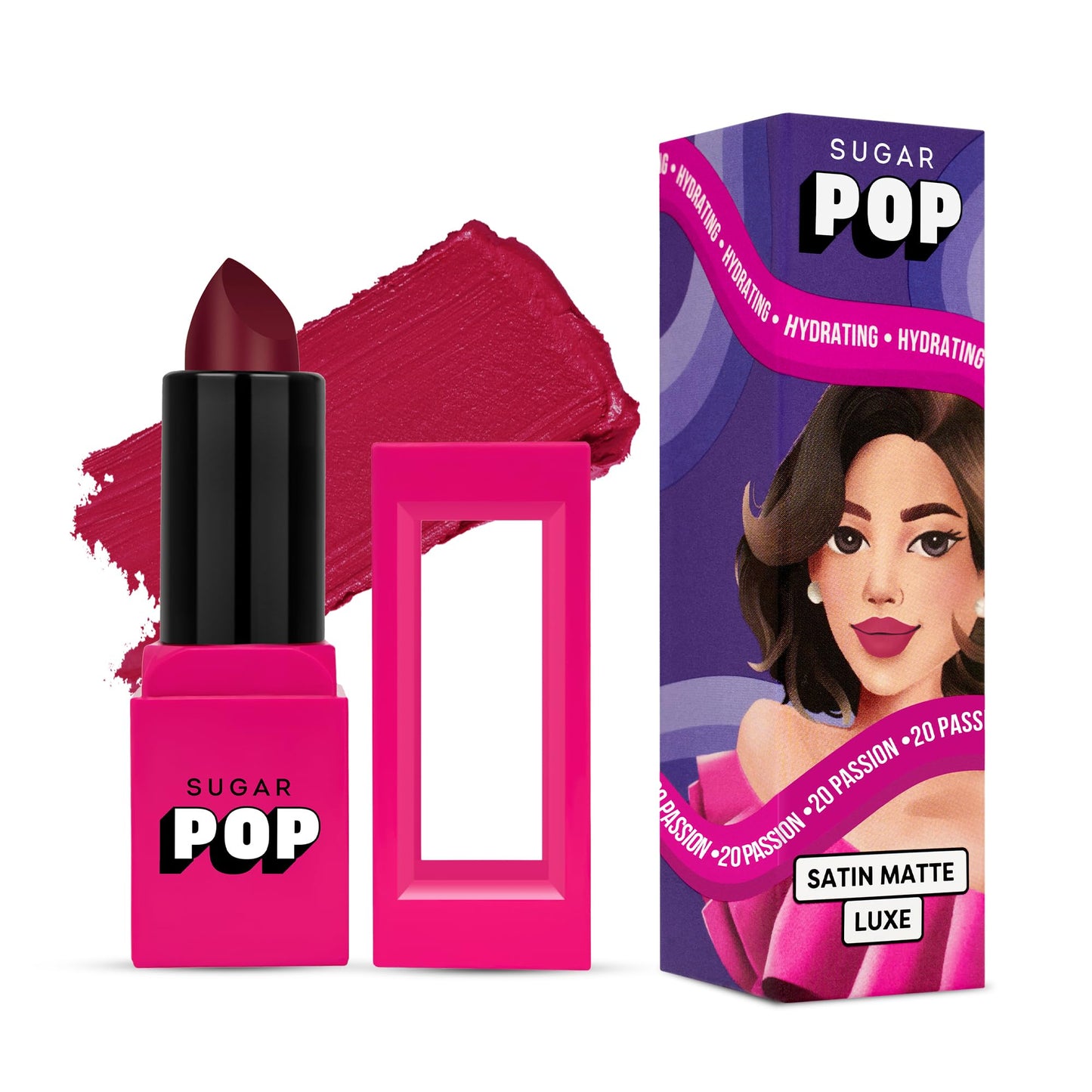 SUGAR POP Satin Matte Luxe | Castor Oil, Vitamin E & Hyaluronic Acid | Full coverage - 12 Daffodil