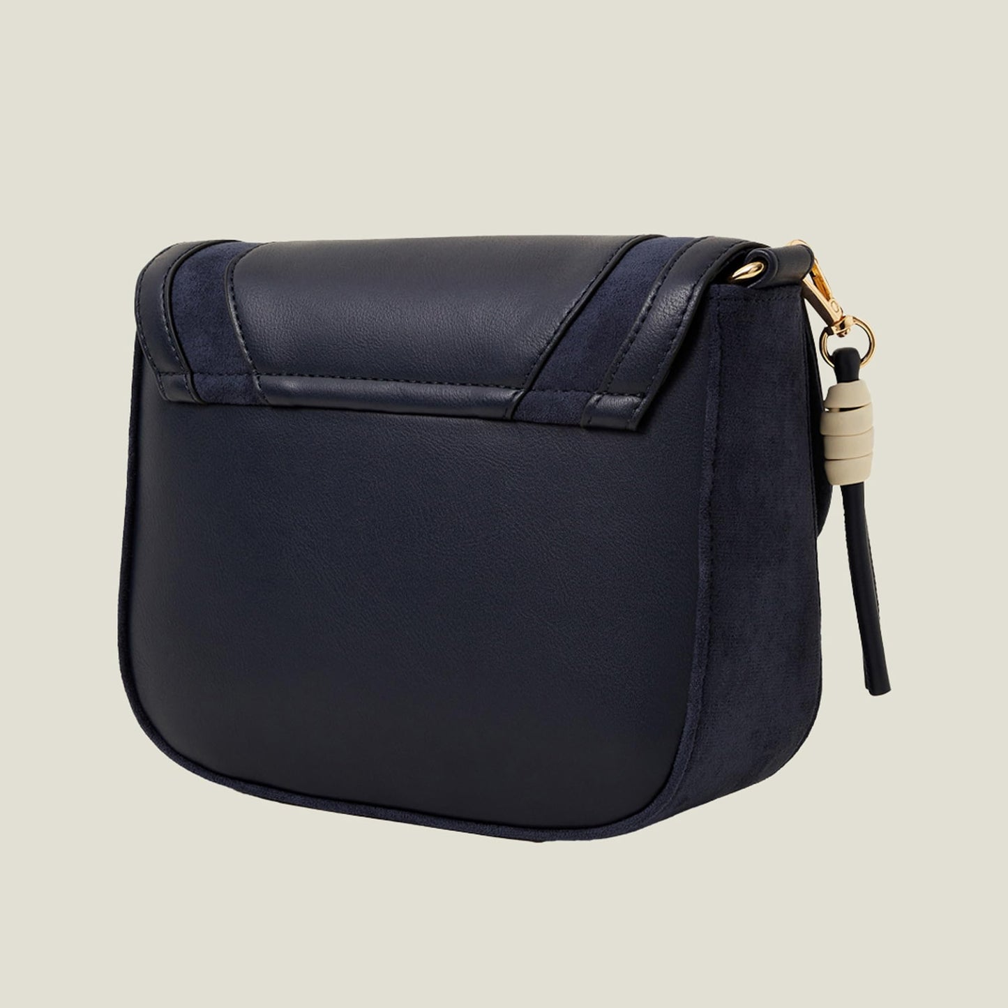 Accessorize London Women's Blue Suede Sling bag for women | Stylish Crossbody Bags For Women | Ladies Shoulder Purse