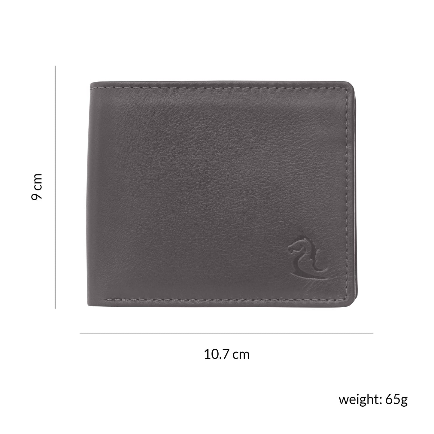 KARA Bifold Genuine Leather Men's Wallet - Regular Dual Color Brown & Blue Wallet for Men with Four Cards Slots