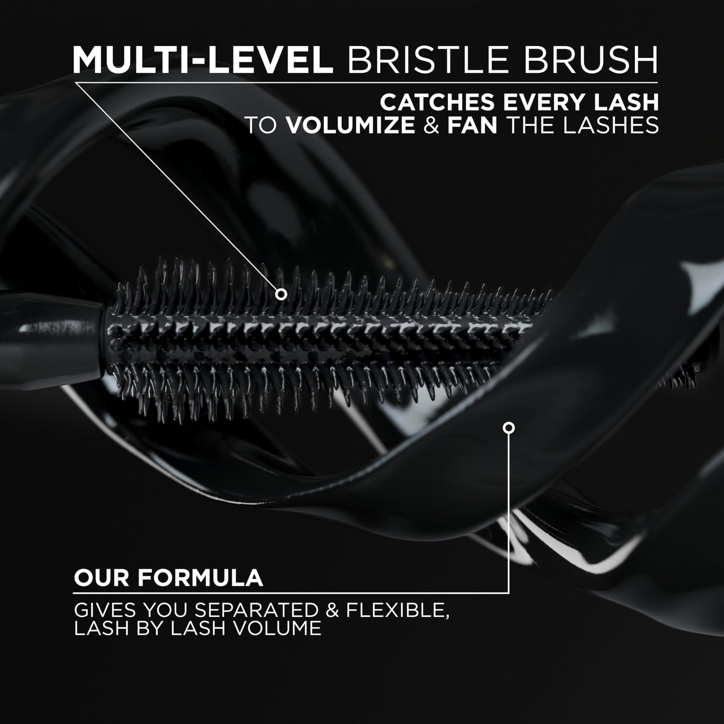 L’Oreal Paris Voluminous Panorama Waterproof Mascara Volumizing, Clump Free, Smudge free, Long-lasting, Black, 9.9ml