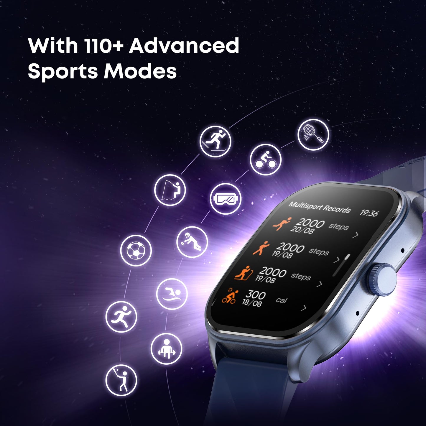 Fastrack Limitless FS2 Pro 1.96" AMOLED Smart Watch with BT Calling, AI Voice Assistant, 100+ Sports Modes, 5-Day Battery, Fast Charge, Health Tracking, – Smartwatch for Men & Women (Wine Red)