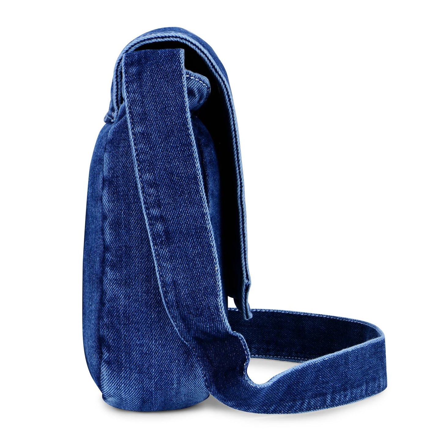 ZAINTO® Blue Denim Sling Bag for Women | Small Crossbody Shoulder Bag for Office, Travel & Casual Use | Eco-Friendly Premium Fabric | Lightweight & Stylish Everyday Sling Purse for Girls & Ladies