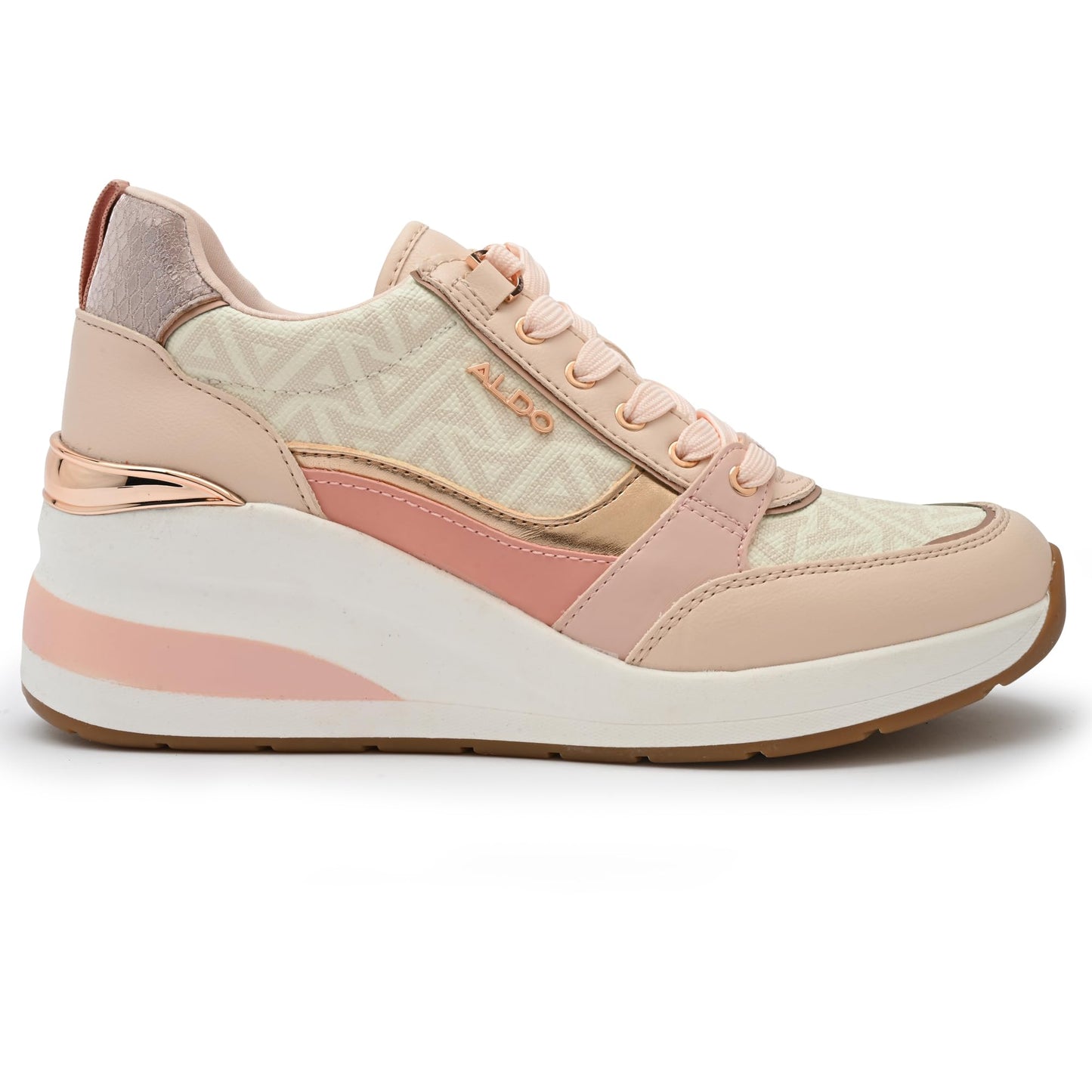 Aldo CAROTERIEL-IN110 Ladies Other White Wedge Sneakers