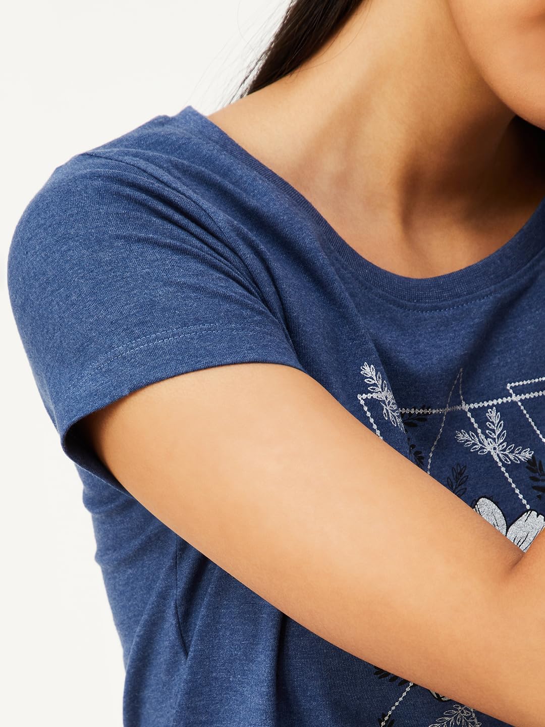 Max Women Graphic Printed T-Shirt (WI23CCP30BLUE)_L
