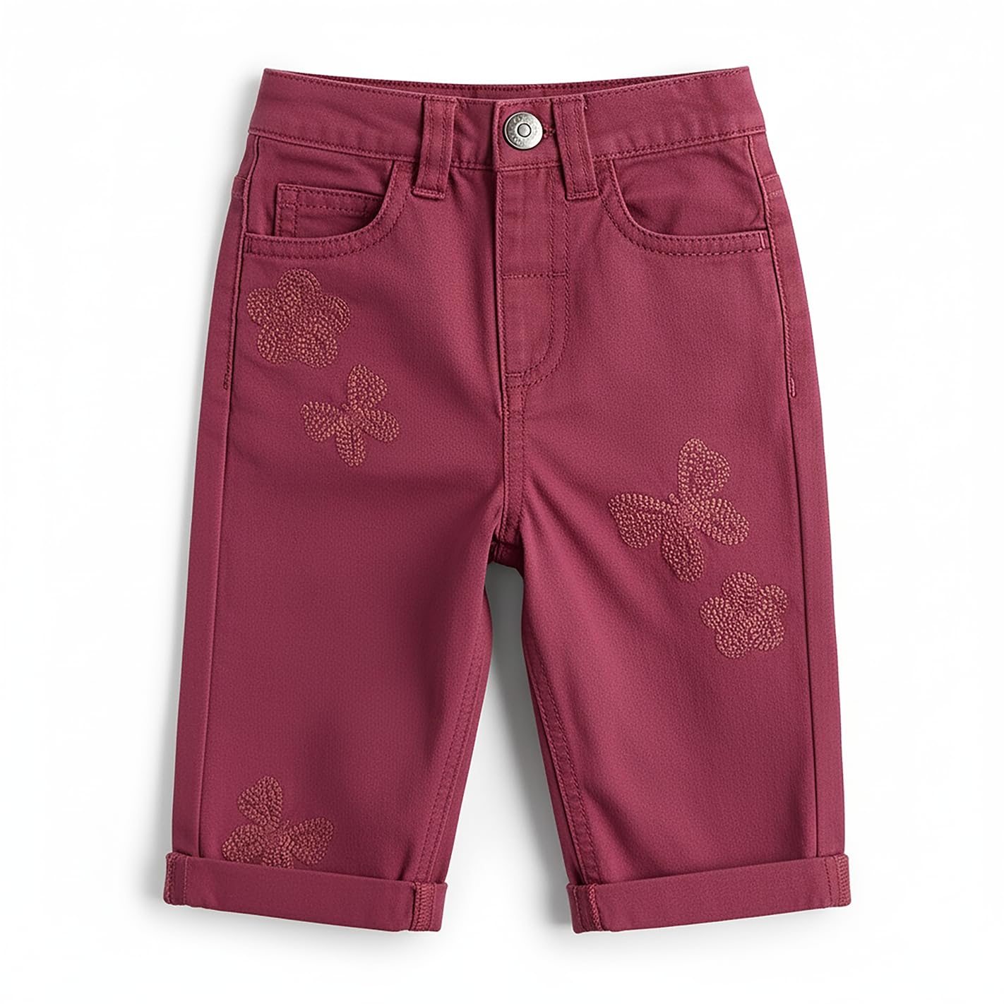 Mothercare Girls Toasted Petals Trousers - Purple