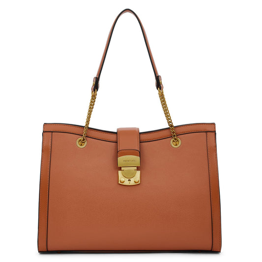 Miraggio Selena Tote Bag For Women (Brown)