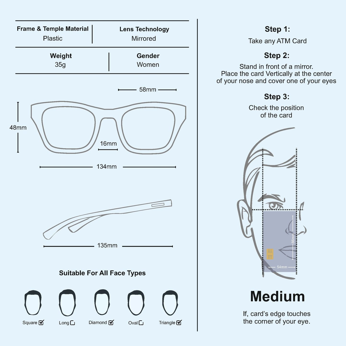 GUESS Mirrored Cat Eye Women's Sunglasses 7390 01C|58|Silver Color Lens