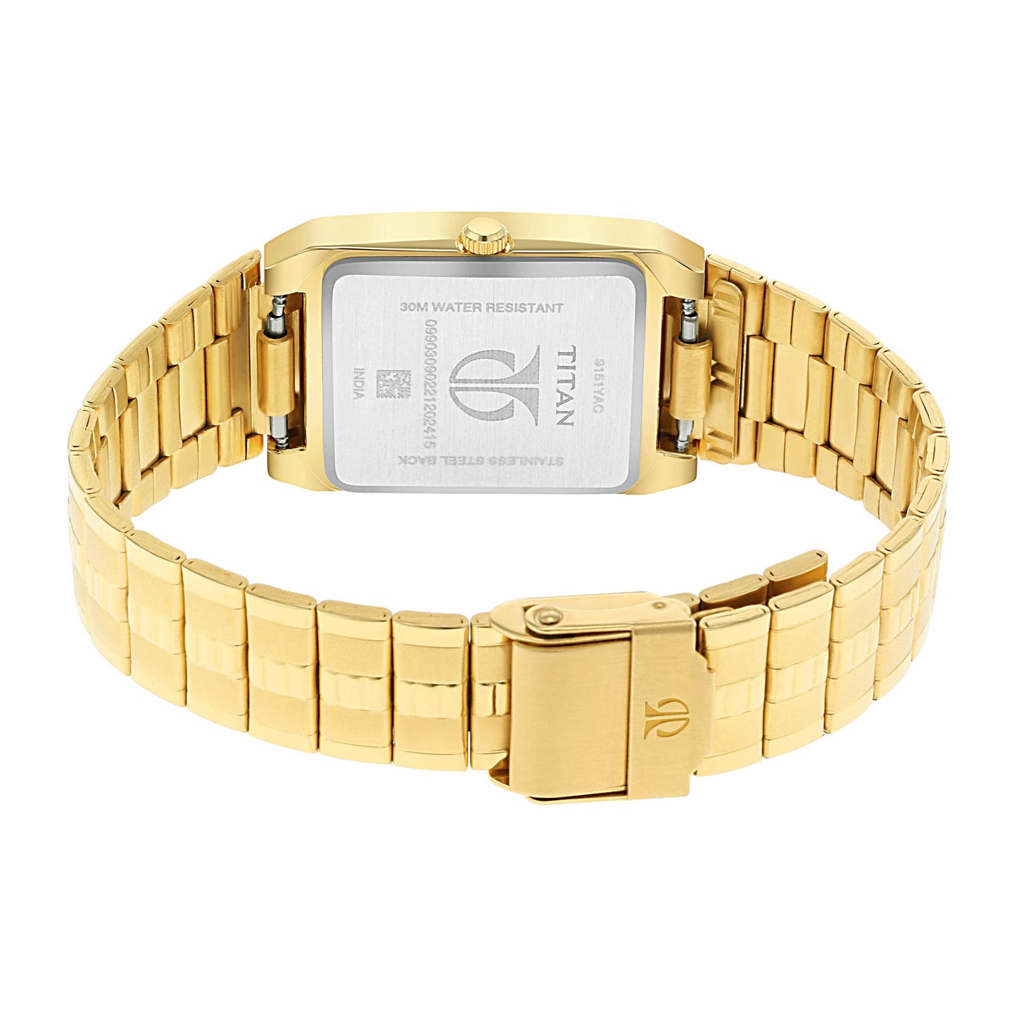 Titan Quartz Analog with Date White Dial Metal Strap Watch for Men-NS9151YM06