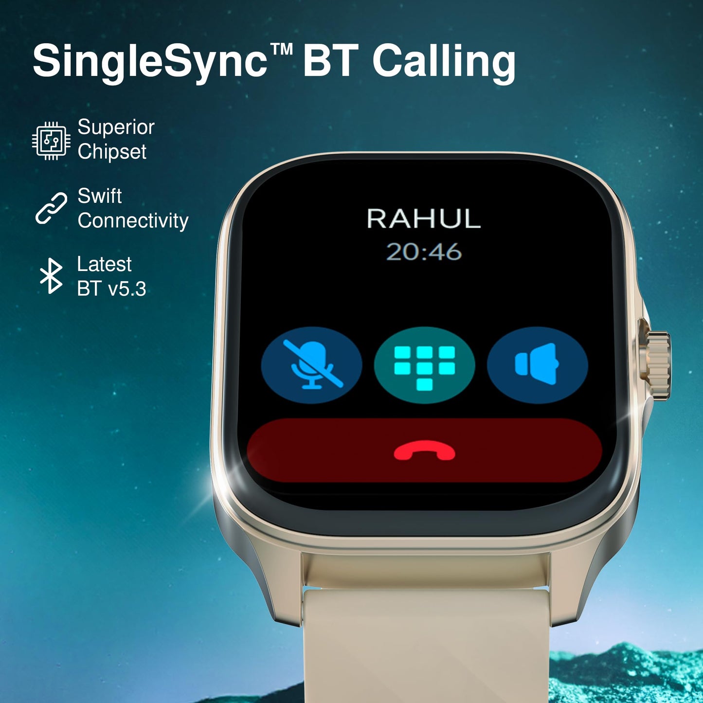 Fastrack Astor FS1 Pro Smart Watch, 1.97" AMOLED Display, Bluetooth Calling, 100+ Sports Modes, SpO2 & Heart Rate Monitoring, Women's Health, IP68, Up to 5 Days Battery, Functional Crown (Black)