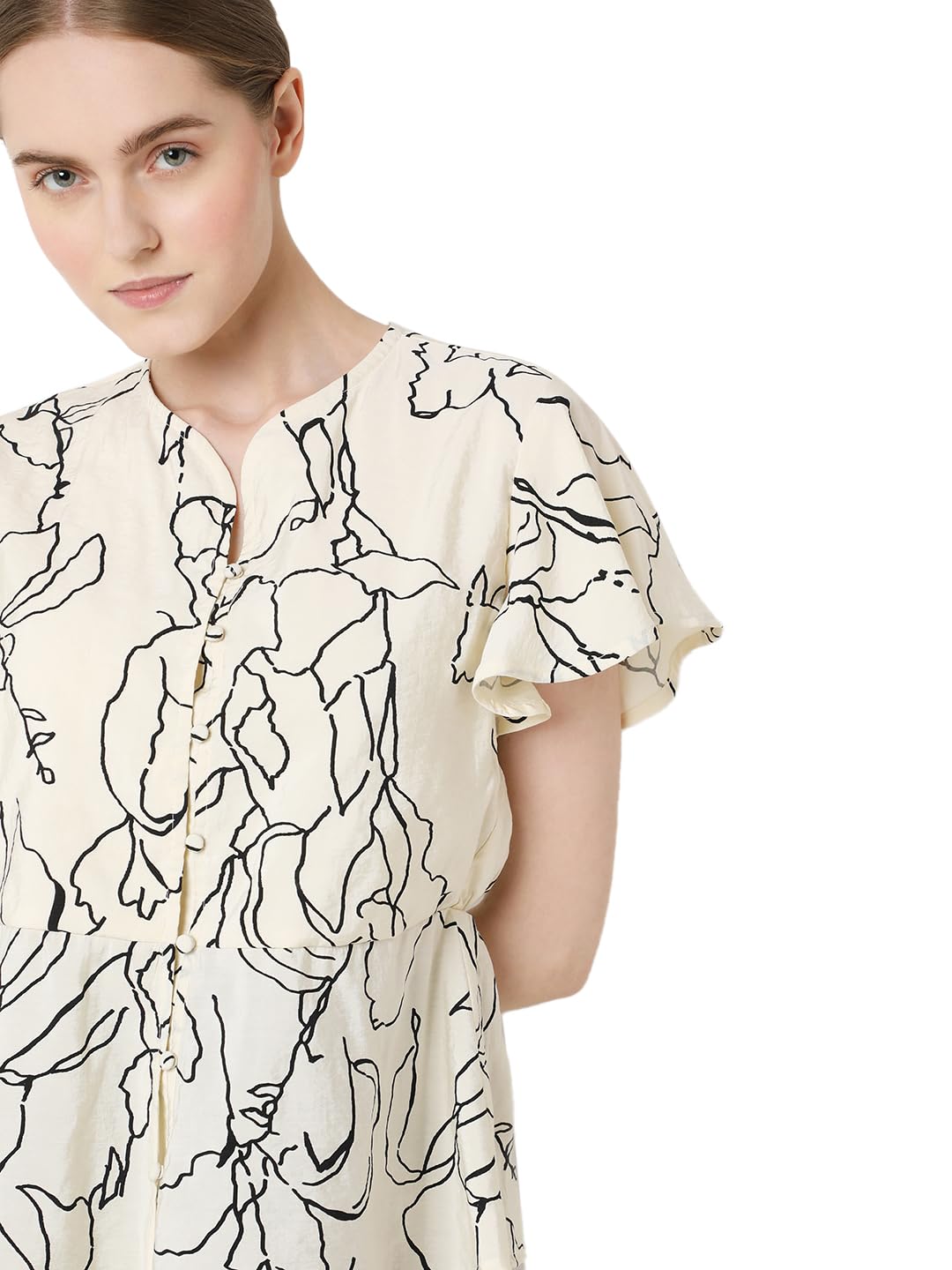 VERO MODA Women's Floral Relaxed Fit T-Shirt