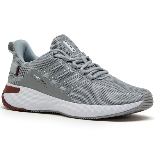 Campus Men's Oslo PRO Running Shoes L.Gry/WHT/MHRN - 8UK/India