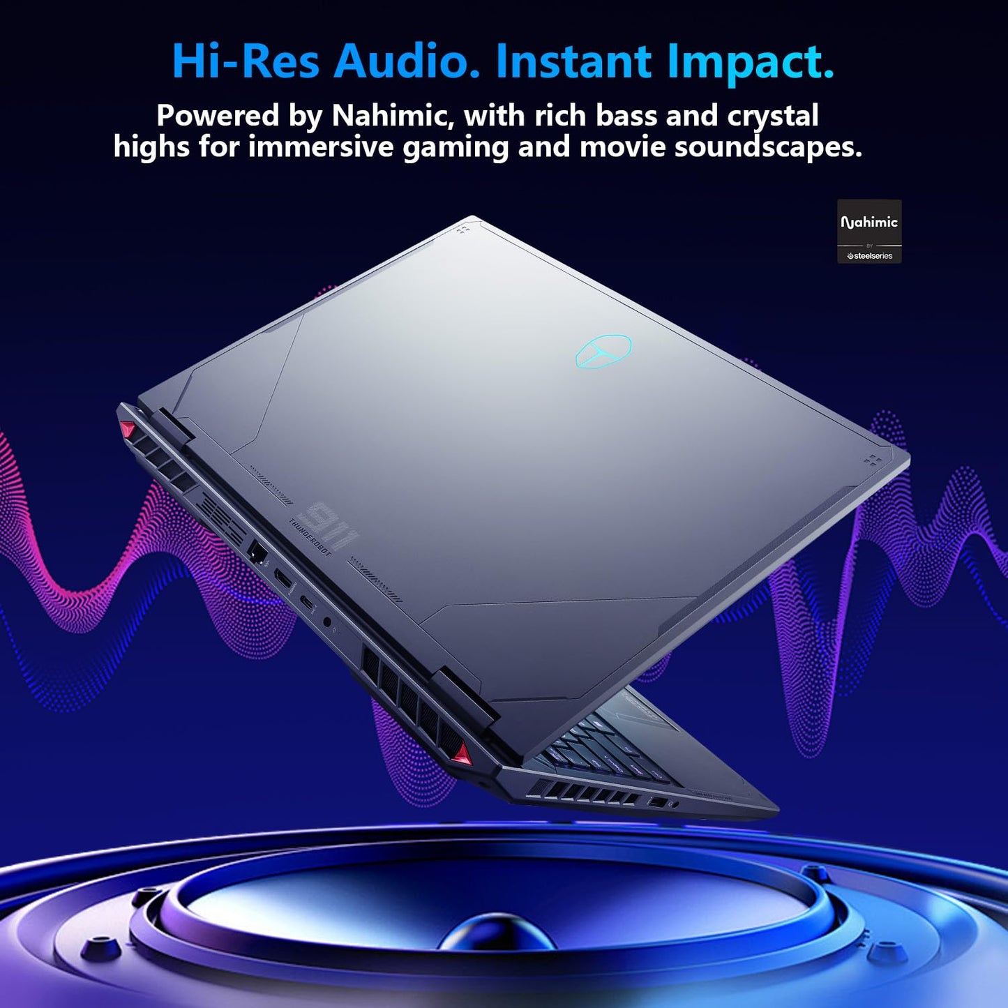 Thunderobot Radiant 16 i9 5060 2.5K 300Hz Gaming Laptop, NVIDIA GeForce RTX 5060, Core i9-14900HX, 16" QHD+ 300Hz Display, 32GB DDR5, 1TB SSD, RGB Backlit Keyboard, Wi-Fi 6, Win 11 Home, Black