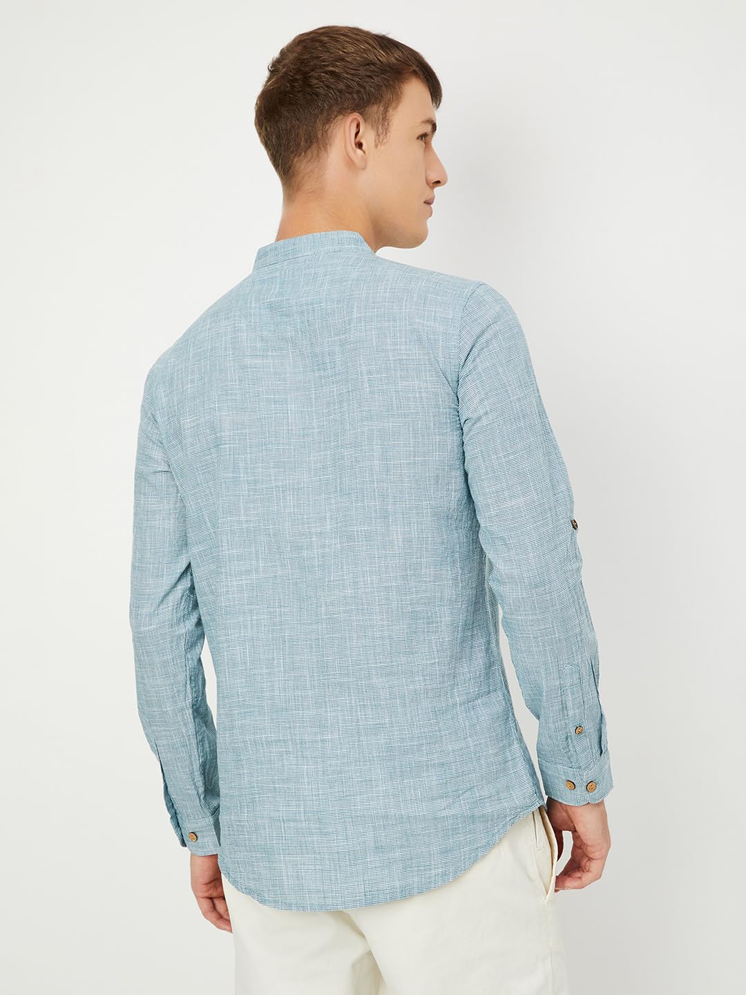 Max Men's Cotton Regular Kurta (FUBSTPA2403SDGREEN_Green