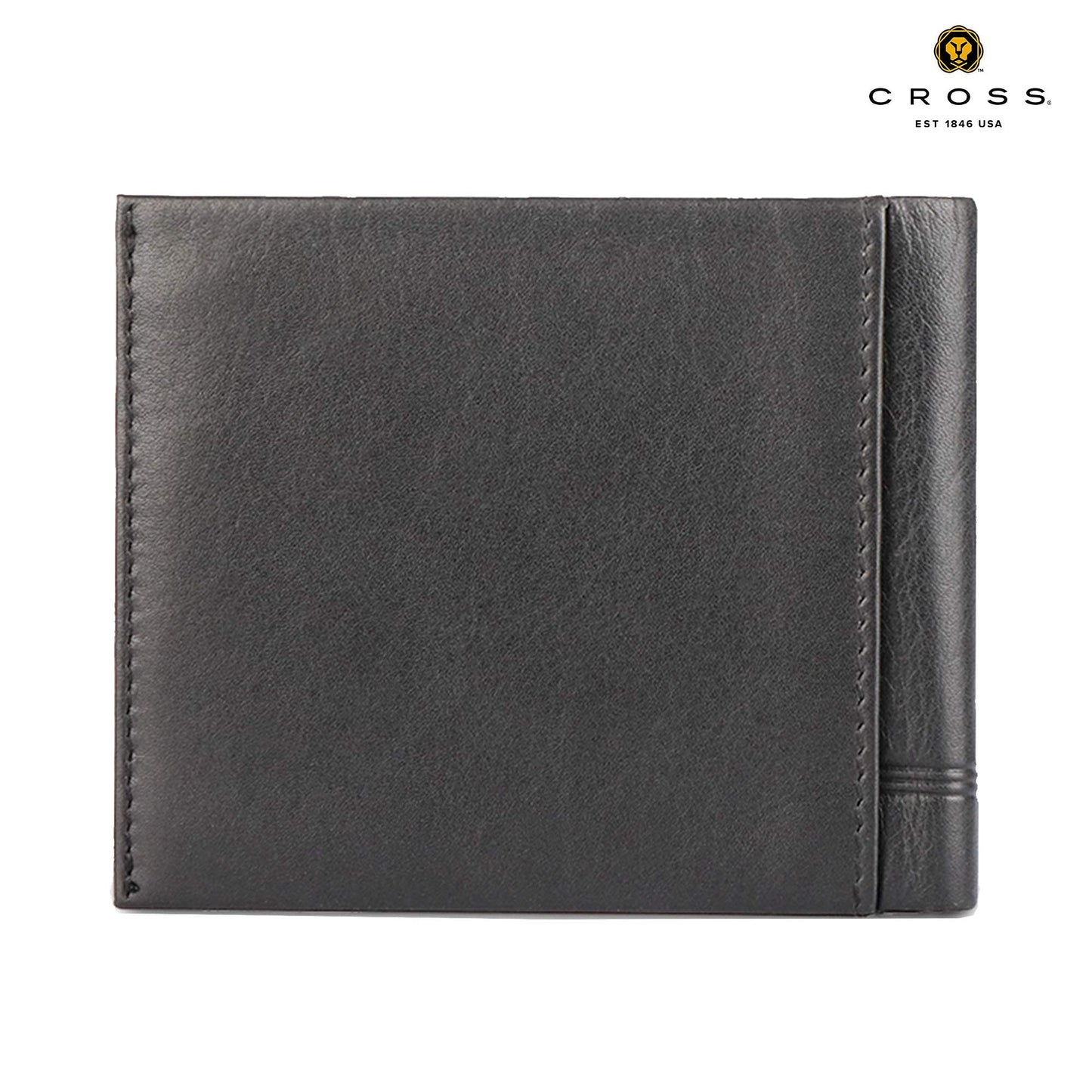 Cross Classic Century Branded Compact Wallets for Men Leather with Easy Compartment for Card - Black
