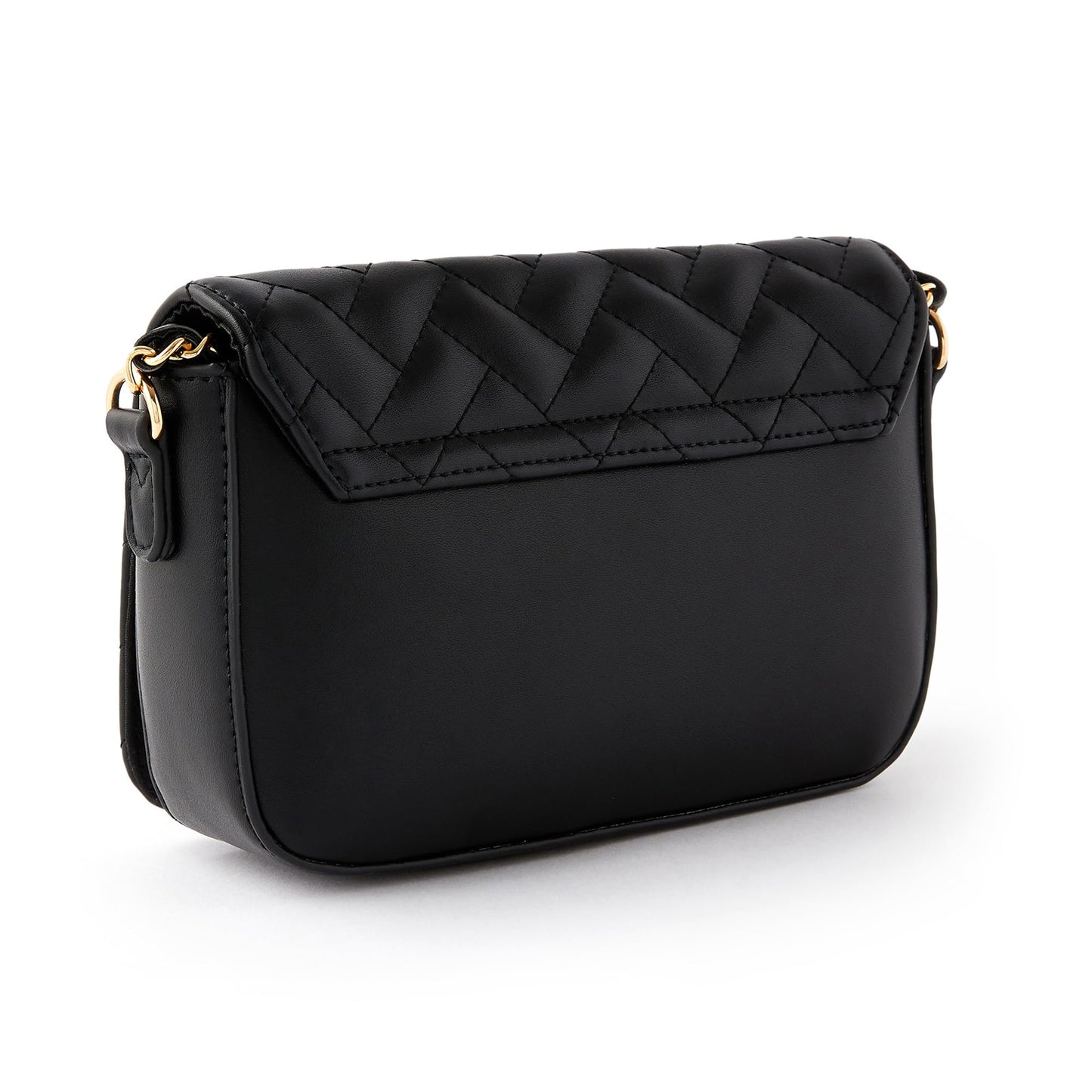 Accessorize London Women's Quinn Quilted Flap Opening Chain Sling Crossbody Bag | Ladies Purse Handbag | sling bag for woman| Ladies Gift