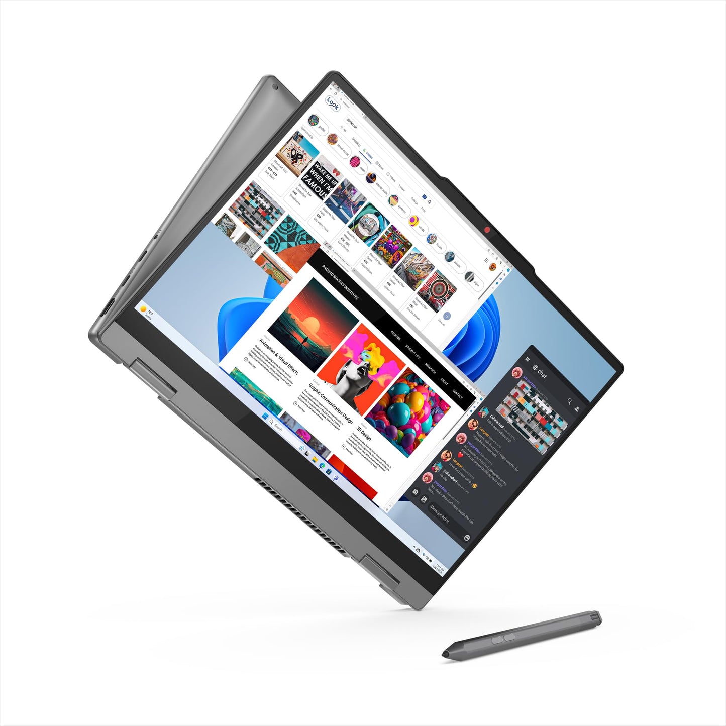 Lenovo Ideapad 5 2-in-1 Intel Core 5 120U 14" (35.5cm) WUXGA IPS 300Nits Convertible Laptop (16GB/512GB SSD/Win 11/Office 21/Backlit KB/FPR/FHD Camera/Alexa/3 Mon.Game Pass/Grey/1.6kg), 83DT004SIN