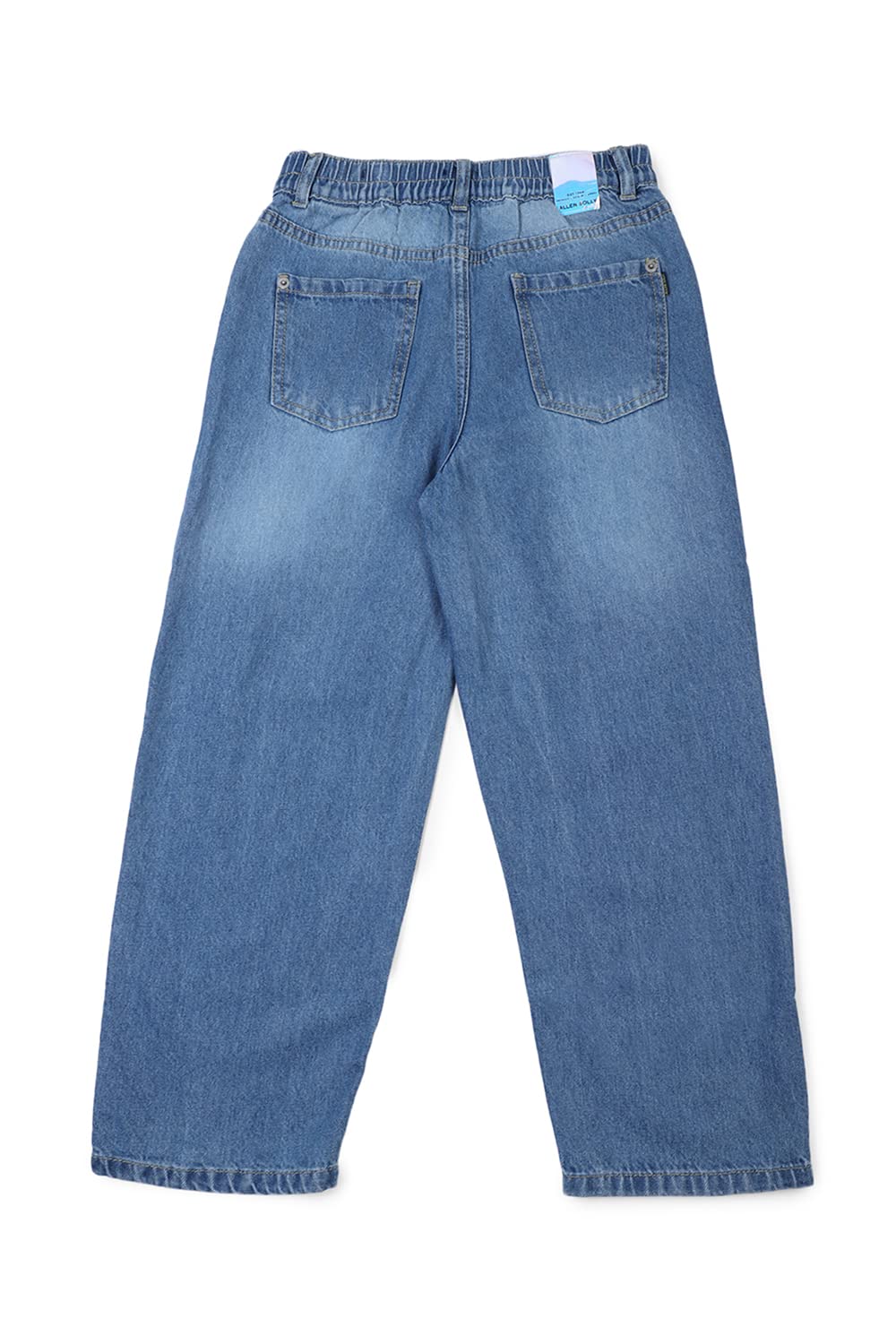 Allen Solly Girl's Regular Pants (AGDNCWLF643613_Blue_7-8Y)