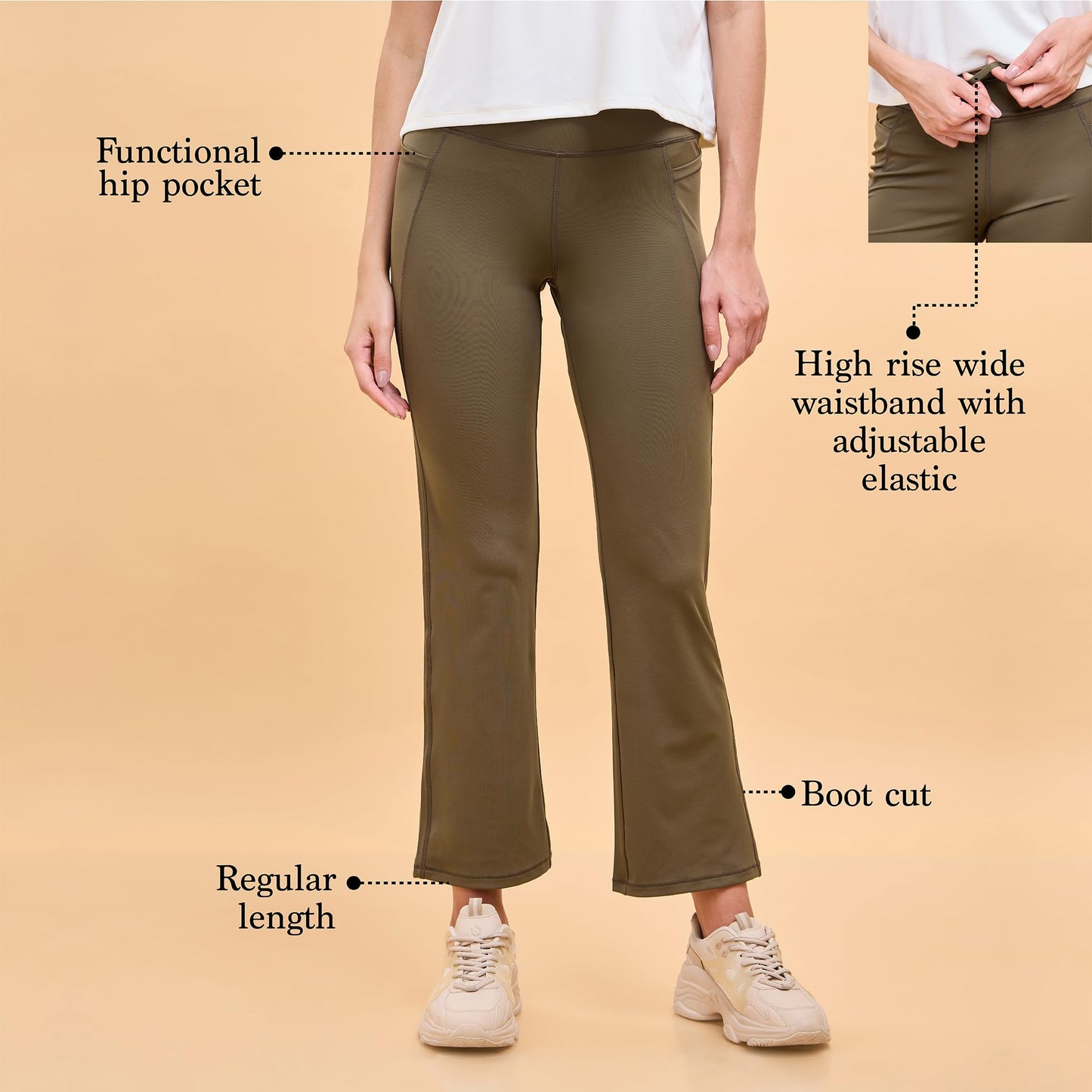 Enamor Women's Relaxed Track Pants (A402_Rouge