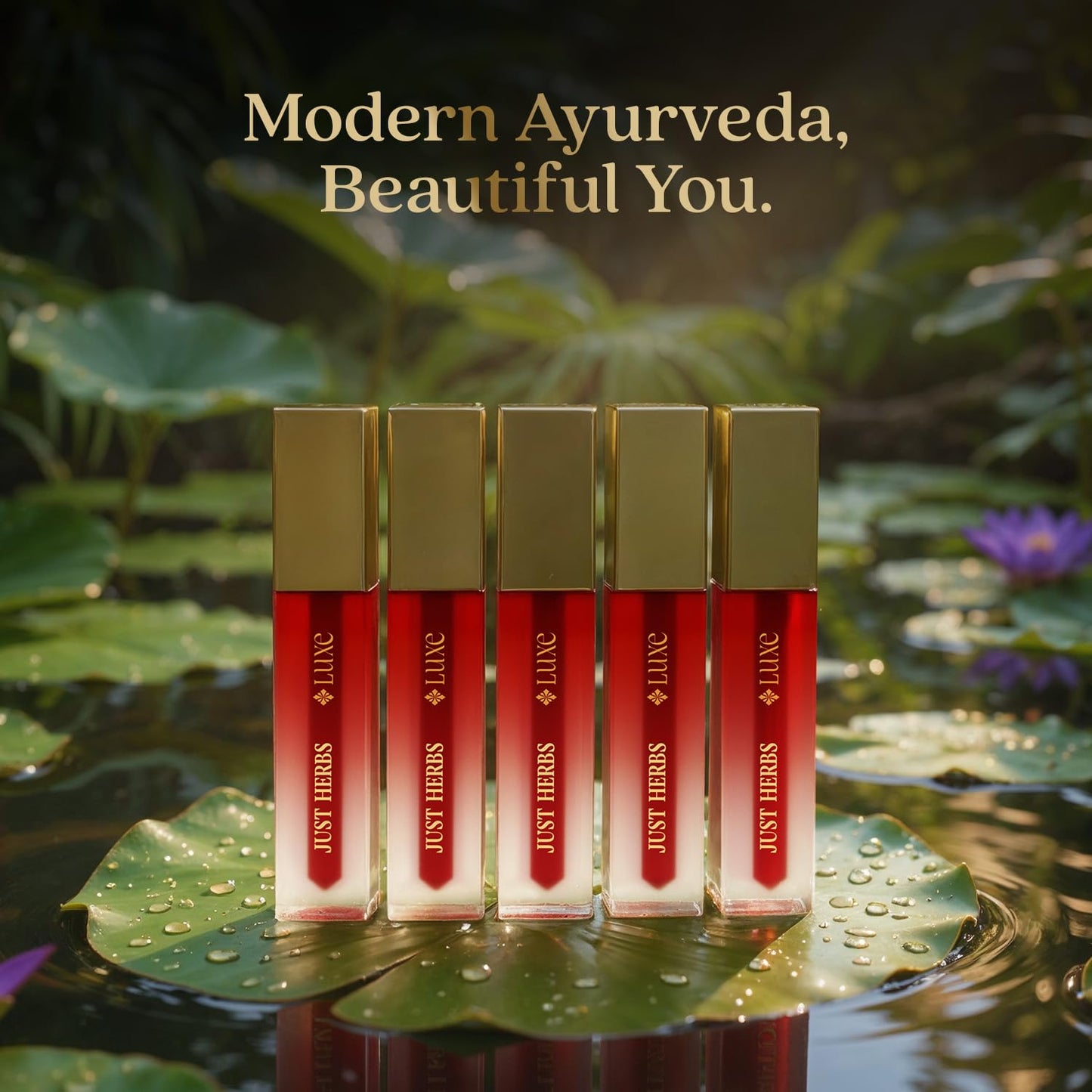 Just Herbs Luxe Dream Muse Mousse Liquid Lipstick | Luxury Makeup | Velvet Matte | Long Lasting & Transferproof Formula | Ayurvedic Lipstick – 3.5 ml (08 MAROON DESIRE)