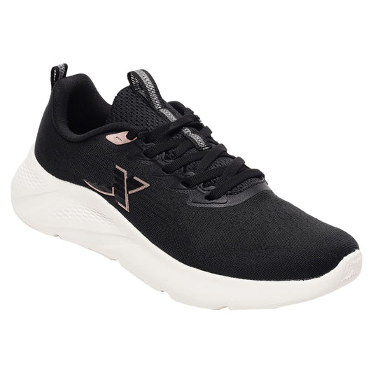 XTEP Women's Black Mesh Upper Lightweight Sports Running Shoes (3.5 UK)