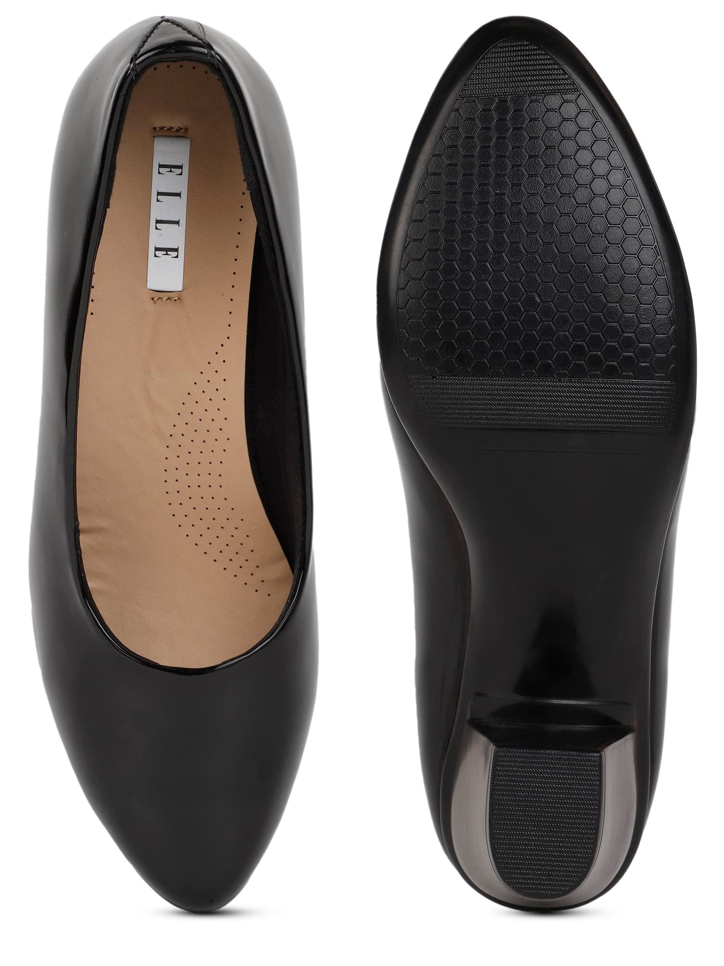 ELLE Women Pump,Black,UK-6