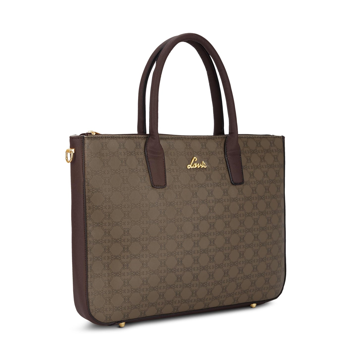 Lavie Women's Monoprint Raily Plus Laptop Tote Handbag | Fits Upto 15 Inch Laptop | Laptop Bag for Work | Ladies purse | Stylish Shoulder Bag | Gift For Women