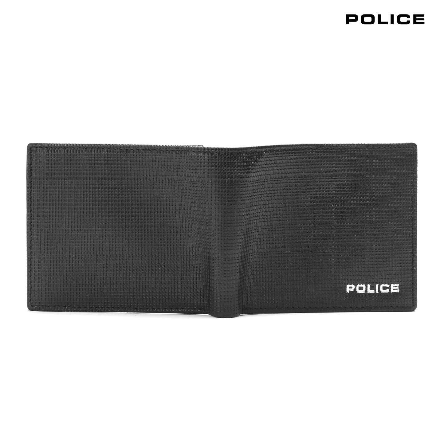 Police Branded Wallet for Men Leather Original | Premium Coin Wallet for Men Stylish Genuine Leather Gents Purse with 4 Credit Card Holder Slots | 2 Slip-in Pockets | Ideal Diwali Gifts -Black
