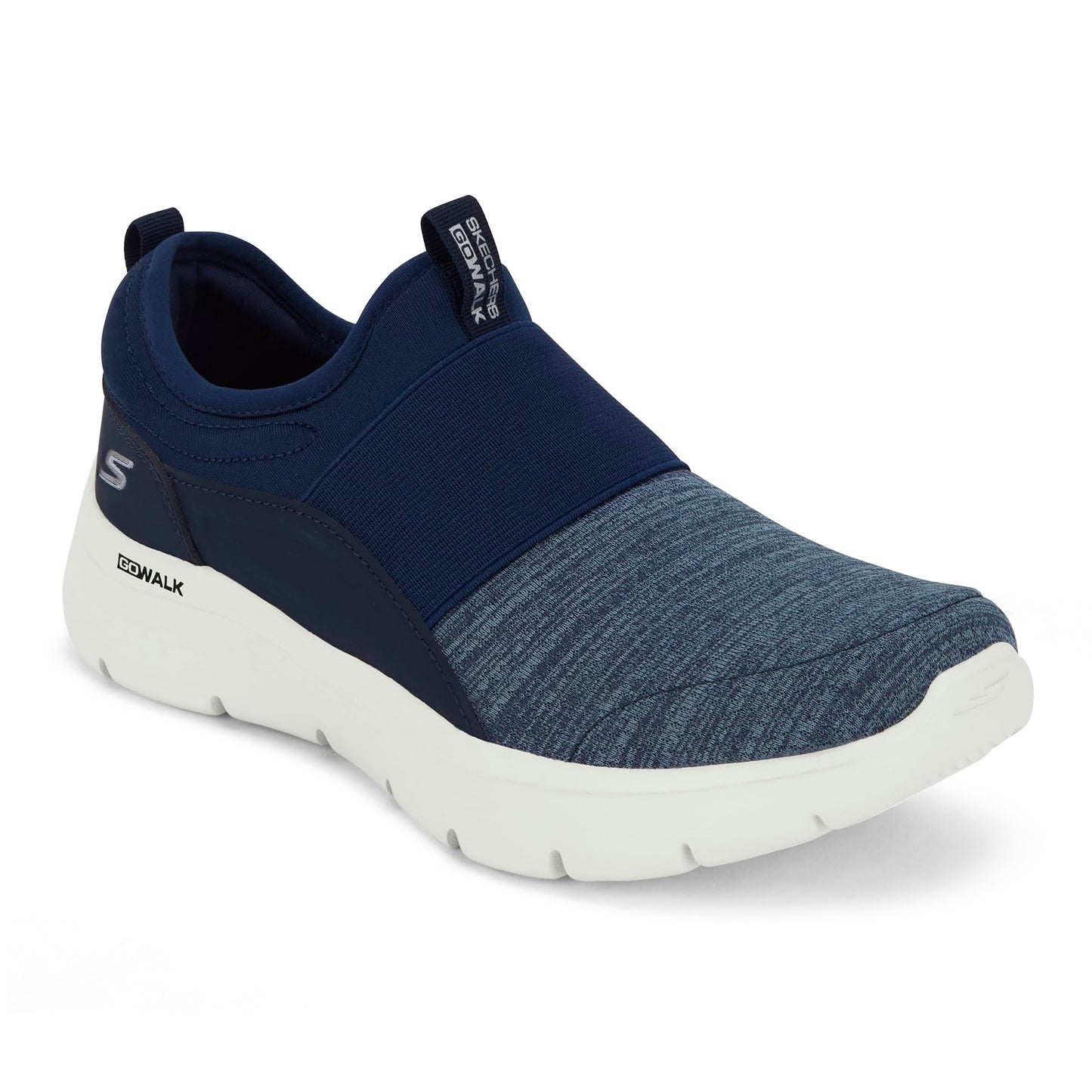 Skechers Womens GO Walk Flex Navy White Walking Shoes