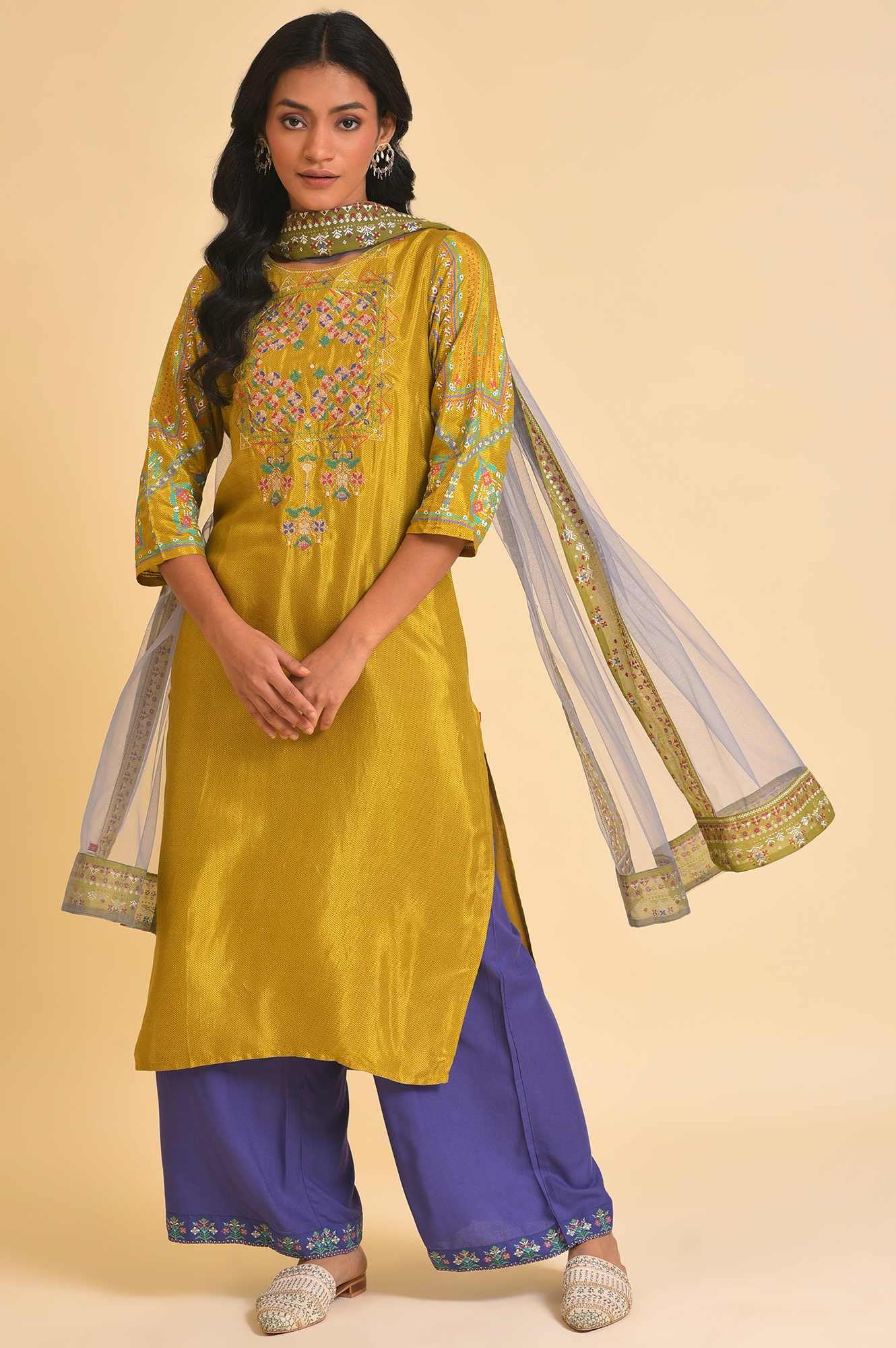 W Strechable Parallel Pants for Women | Trousers for Women | W for Woman