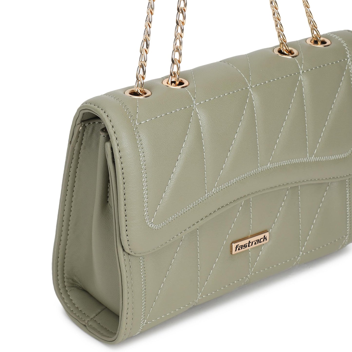 Fastrack Structured Quilted Sling Bag For Women, Ladies and Girls | Made Up of Premium Semi PU Leather Material