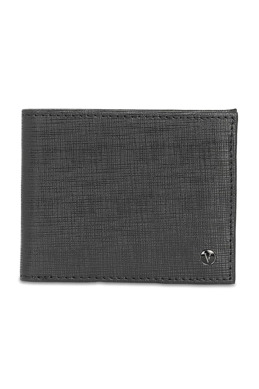 Van Heusen Leather Men Black Belt And Wallet