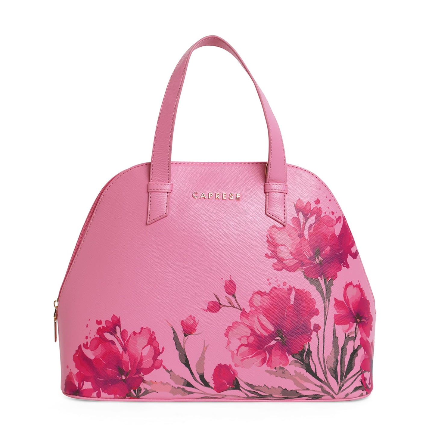 Caprese Chloe Satchel Medium Violet Bag for Women|Adjustable & Detachable Strap - Versatile Shoulder, Crossbody & Handheld Bag for Work, Travel, and Everyday Use - Spacious with Multiple Compartments