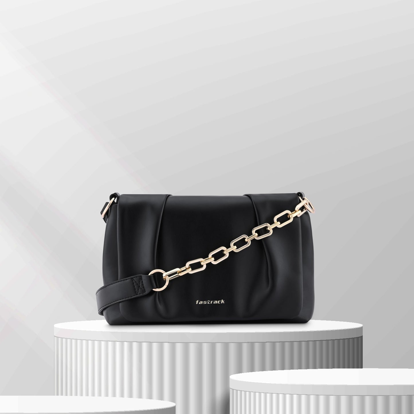 Fastrack Party Shoulder Bag for Girls | Faux-Leather Women's Handbags| Ladies Purse Handbag | Shoulder Bag for Casual Carry