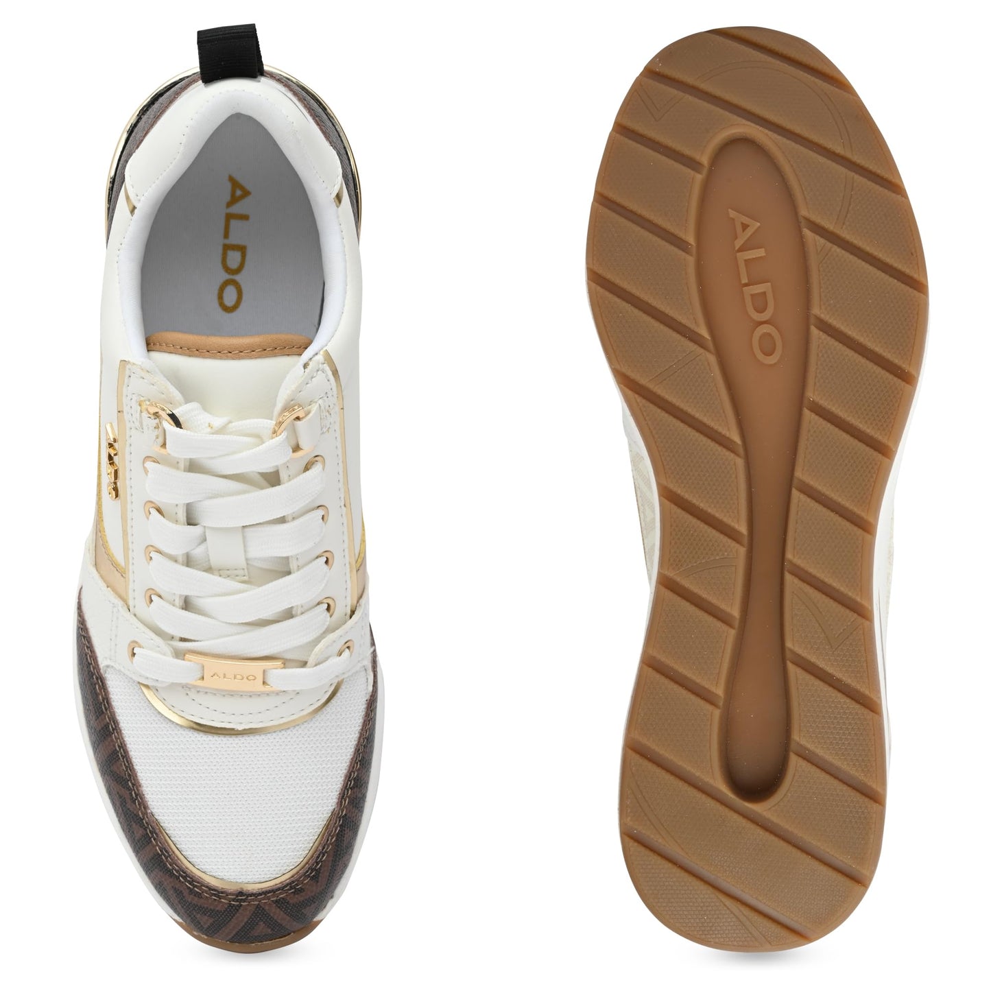 Aldo CAROTERIEL-IN201 Ladies Dark Brown Wedge Sneakers