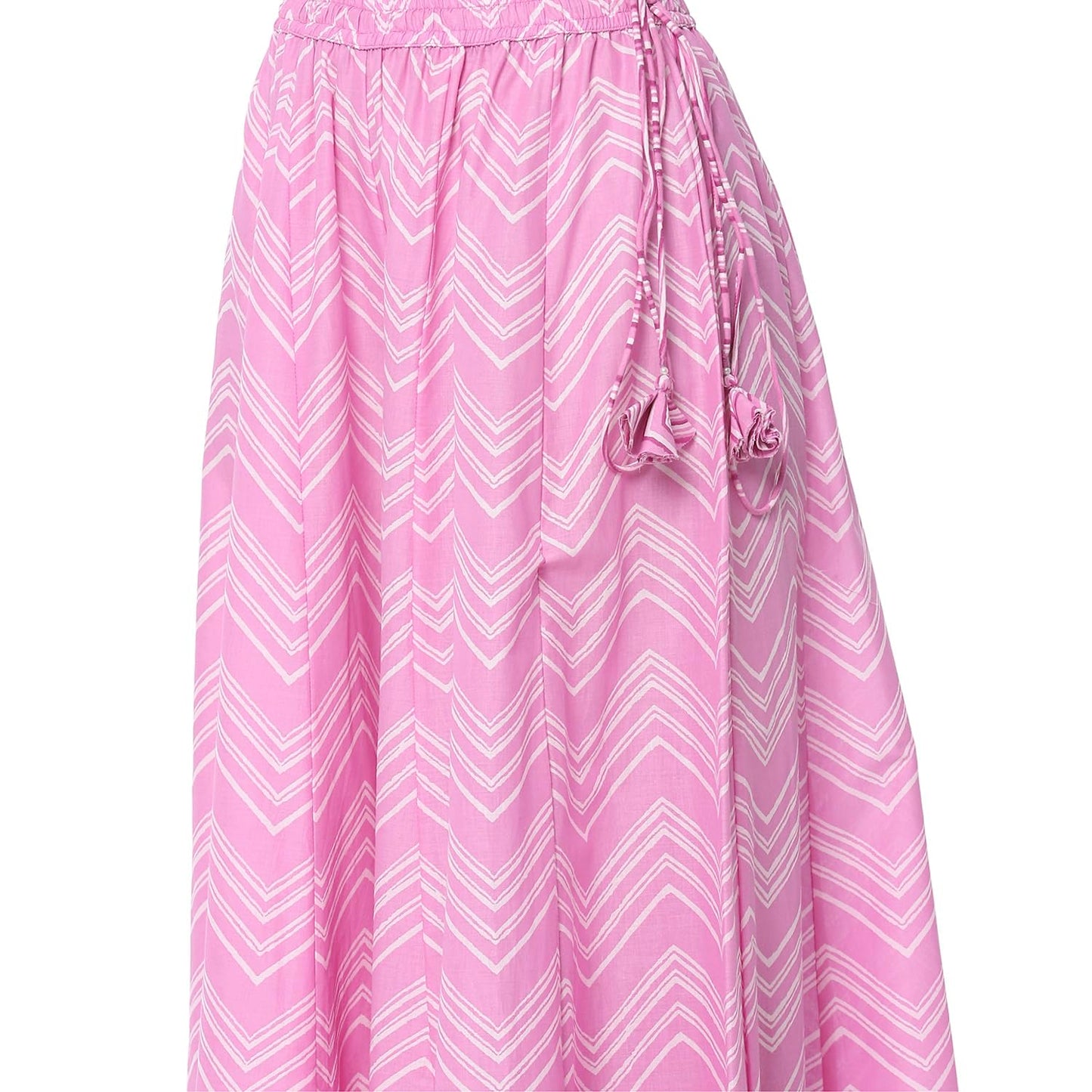 BIBA Women's Pure Cotton Kurta Set (SKDJAPUD10736SS25PNK_Pink