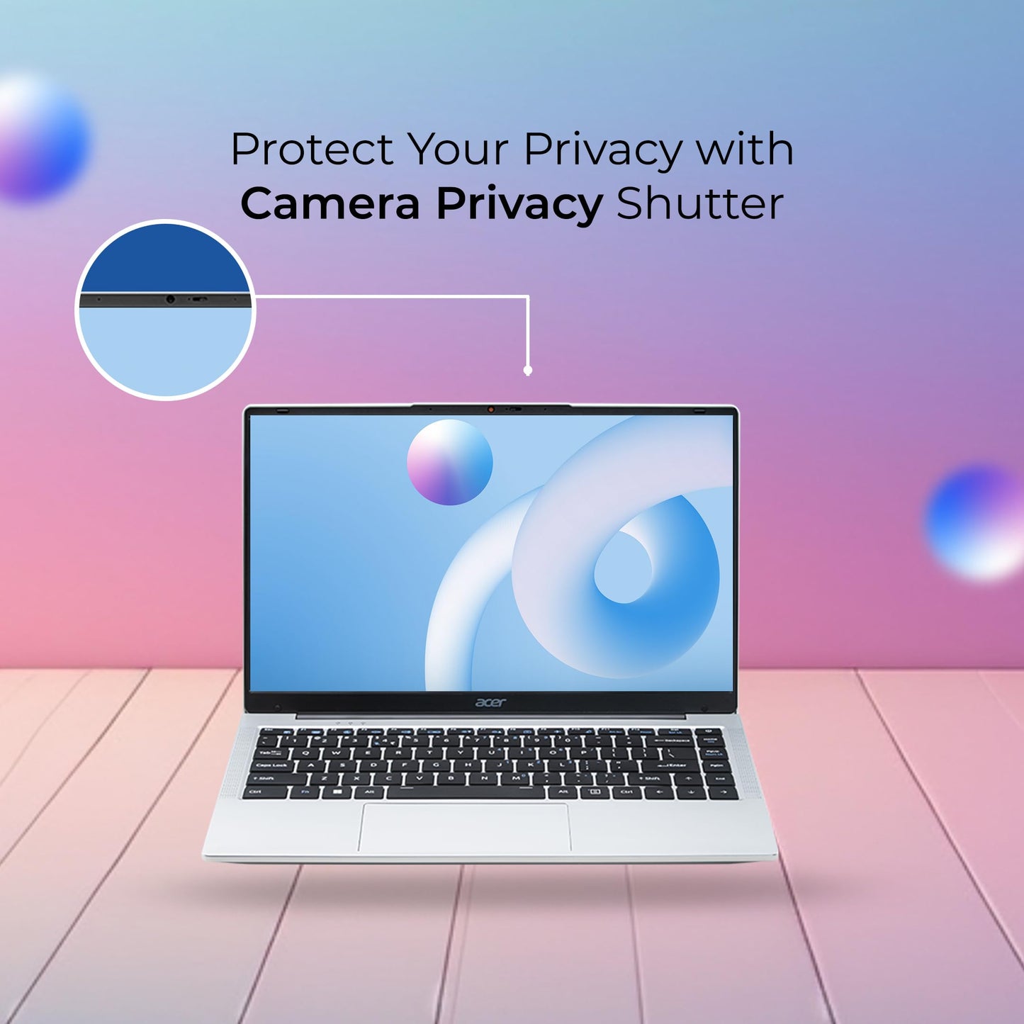 acer Aspire 3, Intel Core Celeron N4500, 12GB LPDDR4X RAM, 512GB SSD, HD, 15.6"/39.62cm, Windows 11 Home, Pure Silver, 1.5KG, A325-45, Thin and Light Laptop