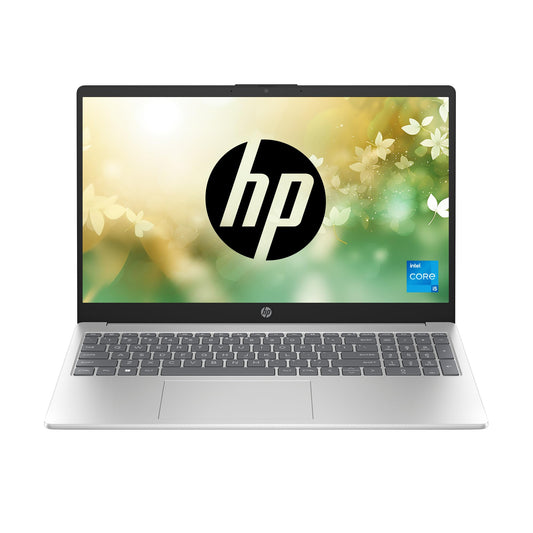 HP New 15 Laptop, Intel Core i5-12th Gen-1235U,8GB DDR4 RAM,512 GB SSD, Backlit KB, Windows 11 + MS Office 2021,15.6 inch(39.6 cm),FHD,Anti-Glare, Dual Speakers,1.59 kg,Natural Silver, 15-fd0070TU