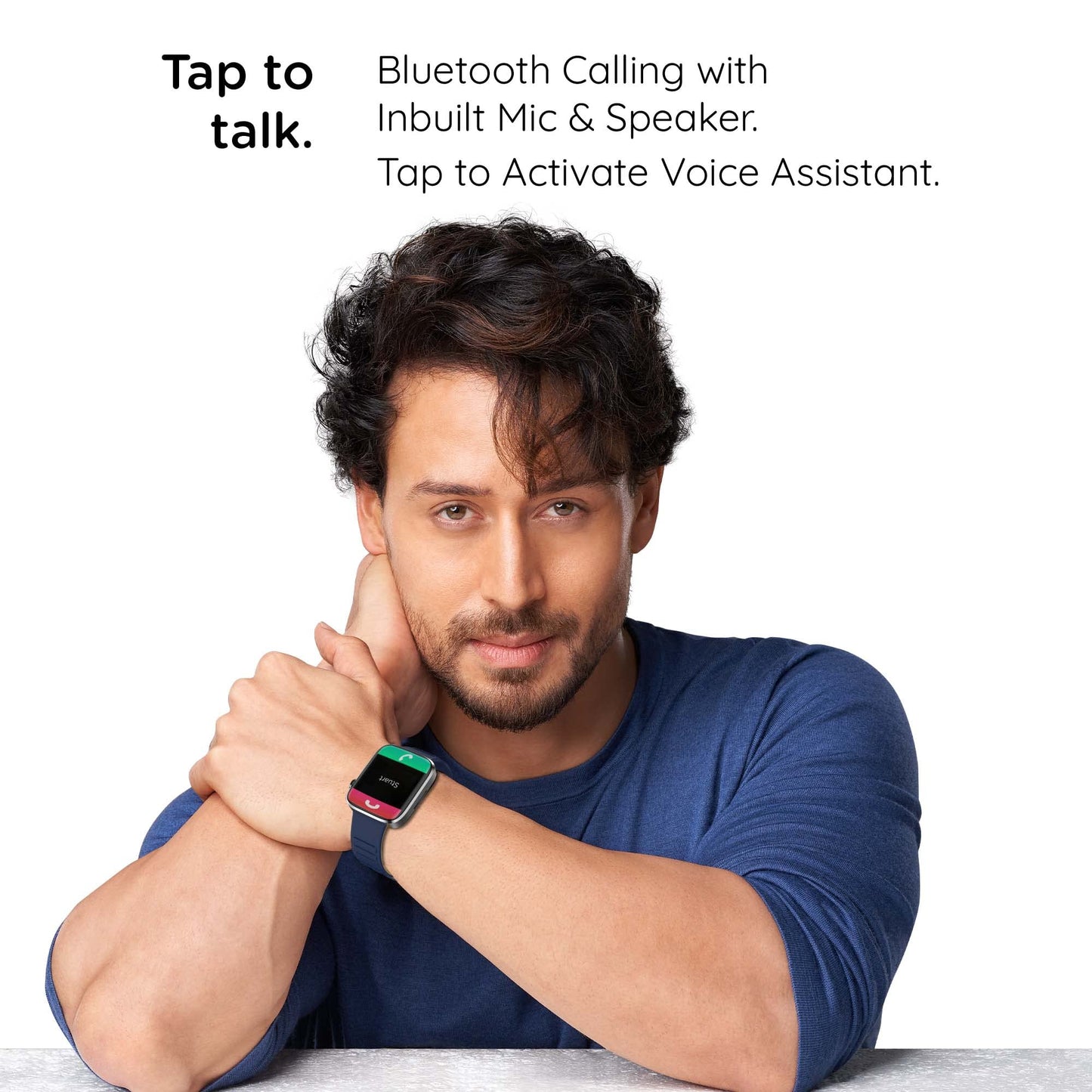 Newly Launched Pebble Cosmos Prime Bluetooth Calling Smart Watch,Largest 1.91" Bezel-less Edge-to-Edge Display,600 Nits Brightness,Sleek Metallic Body, Wireless Charging, Health Suite(Moon light Blue)