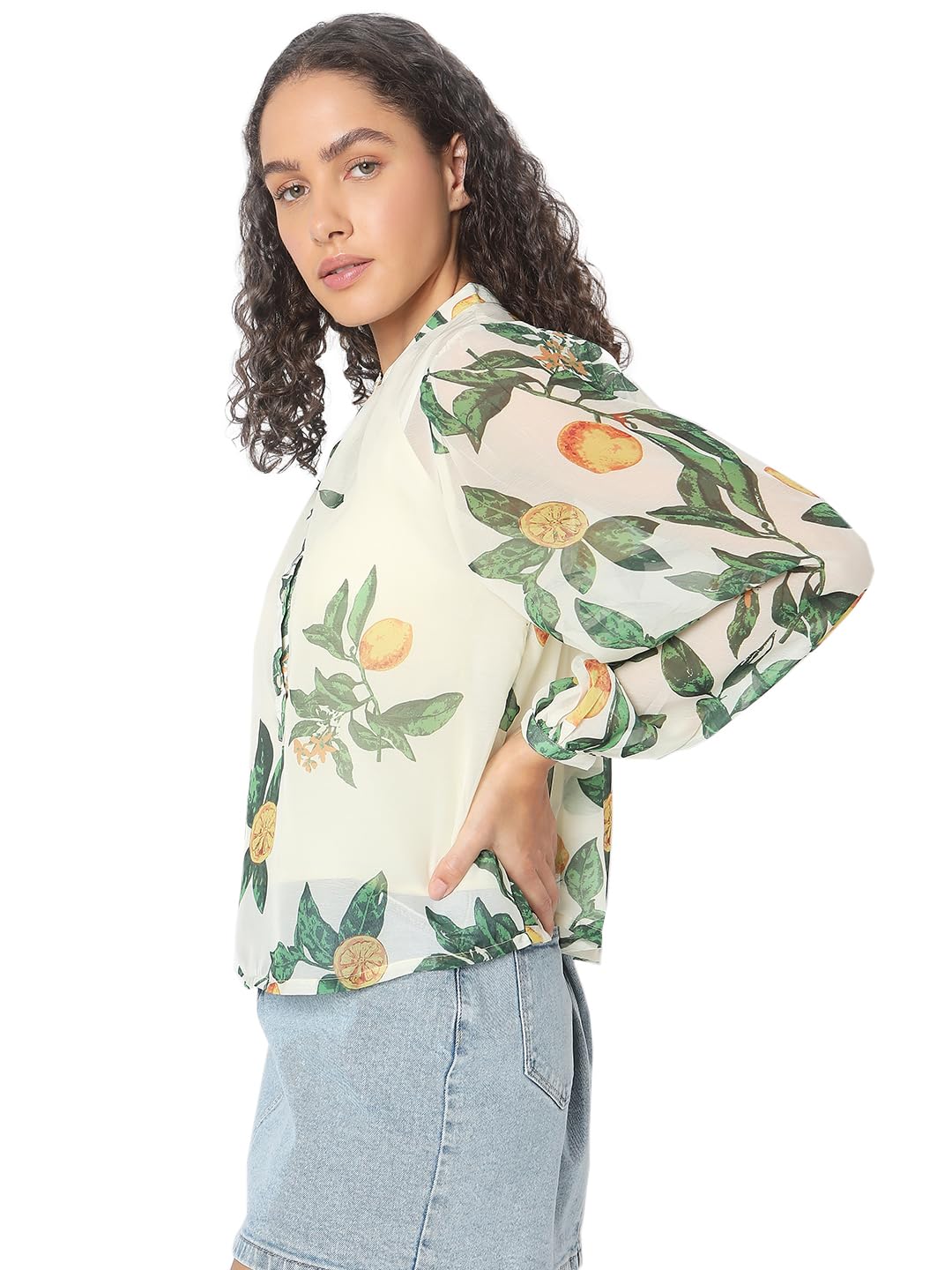 VERO MODA Women Off White Regular Fit Top