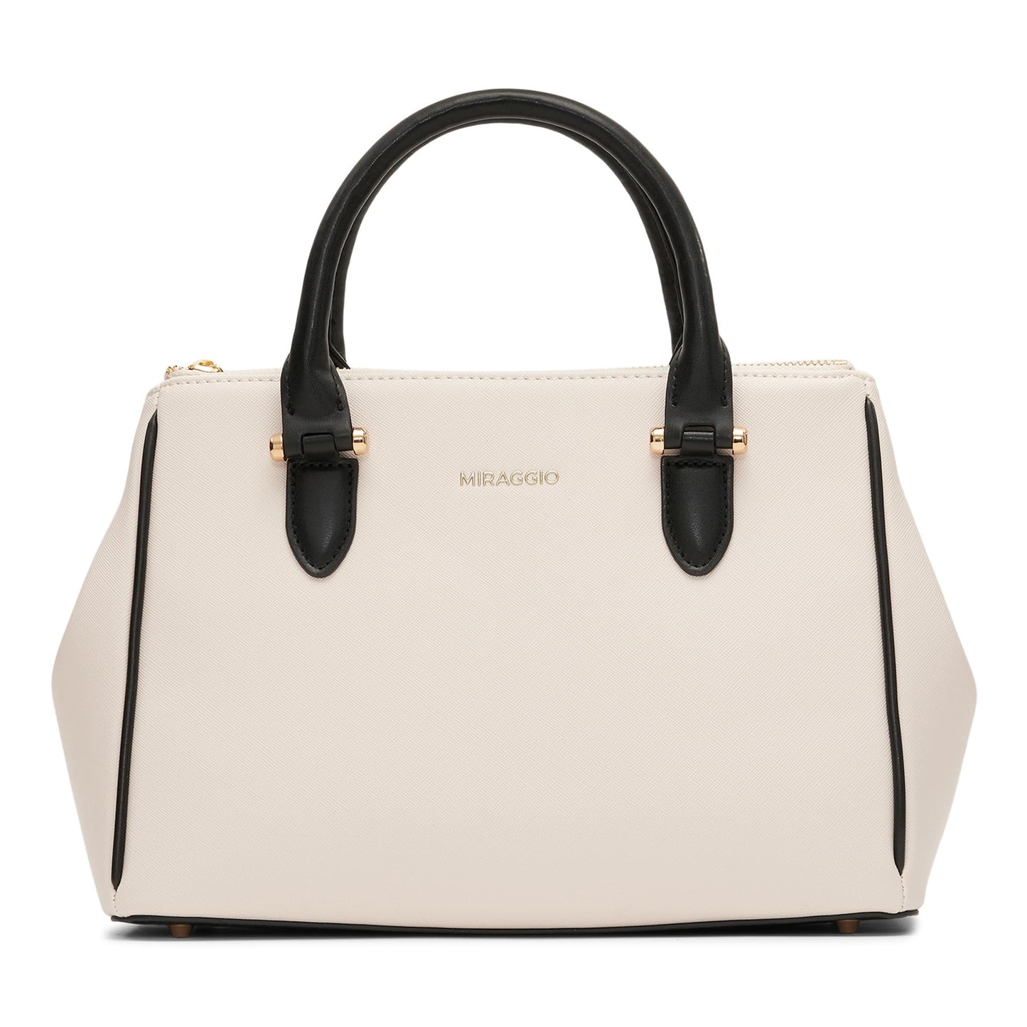 Miraggio Women Blair Top Handle Casual Handbag With Adjustable & Detachable Strap | Handbag, Cream