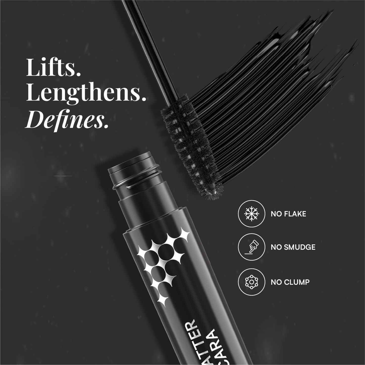 Dream Beauty Dark Matter Mascara- Volumising & Lengthening, waterproof, long-lasting, Highly pigmented | 4.5ml