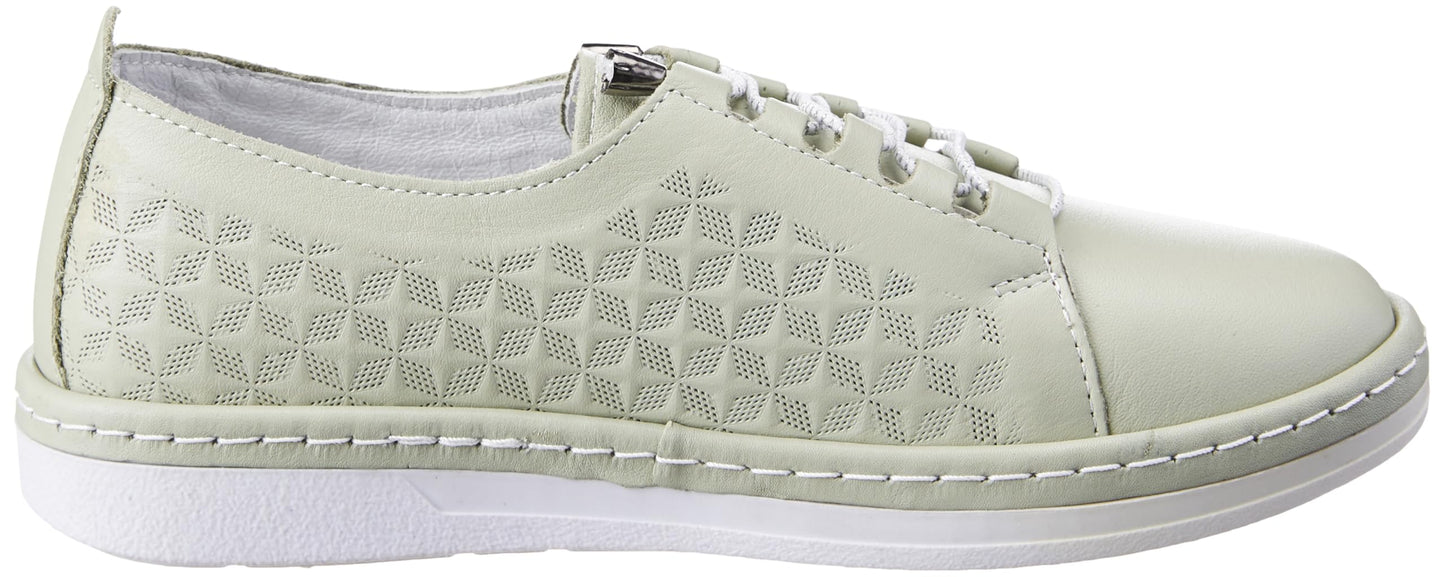 Woodland Women's Leather Casual Shoes Mint