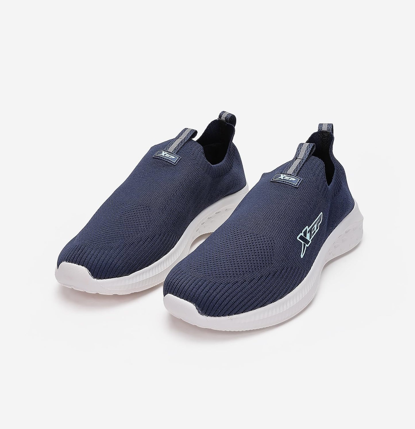 XTEP Men's Running Shoes Sports Casual Sneakers Pull-on Lightweight Anti-Slip Walking Shoes