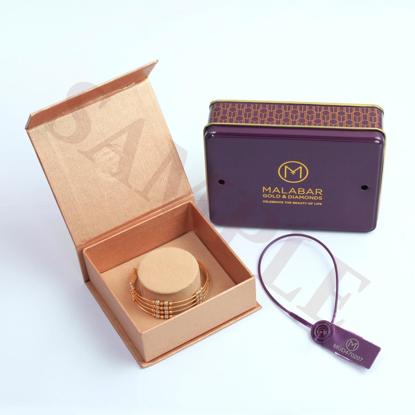 Malabar Gold & Diamonds Gold Bracelet for Women 22 k | 22kt (916) BIS Hallmark Pure Gold Bracelet for Birthday, Anniversary, Diwali & Festive Gift