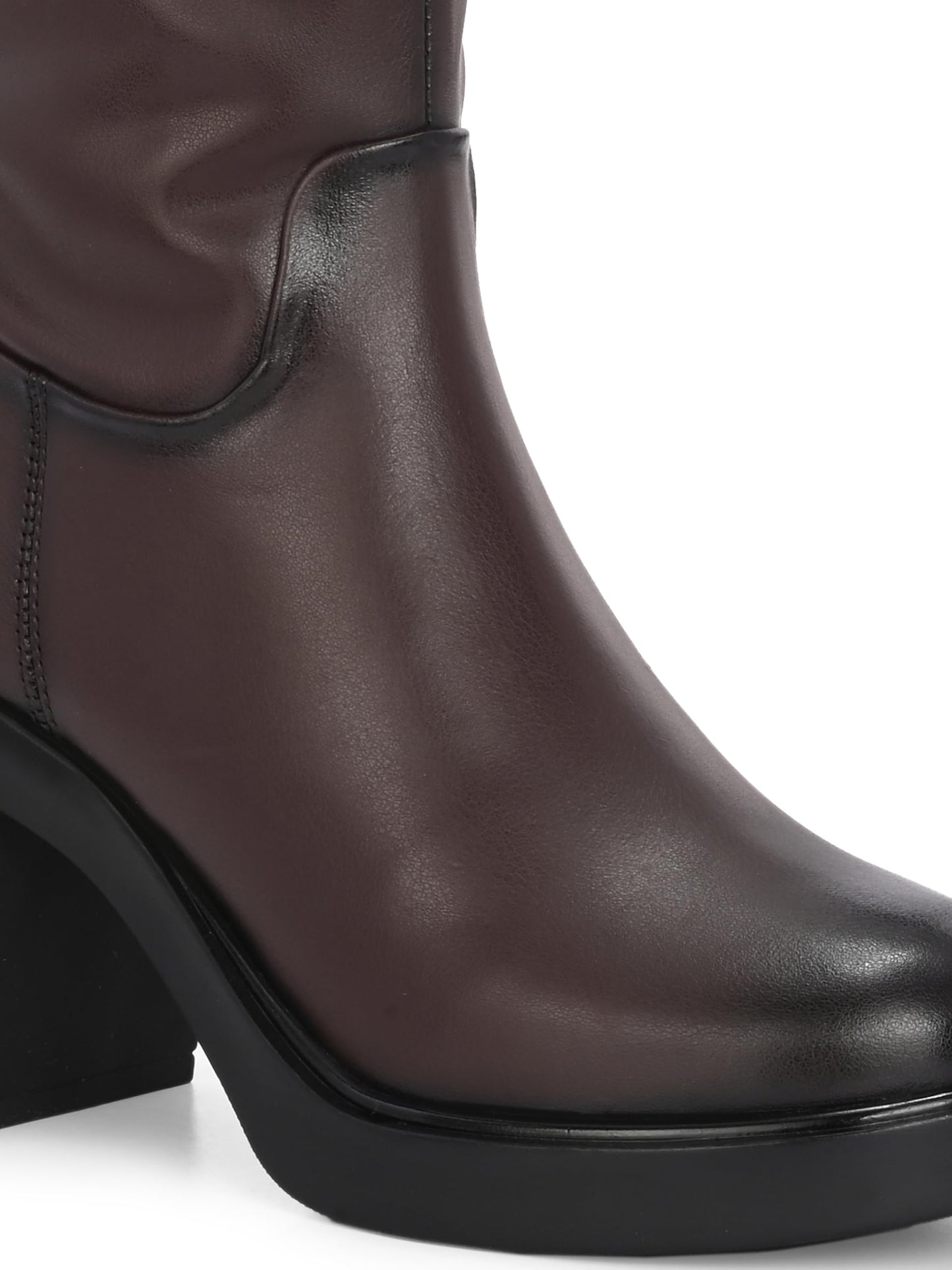 Delize Women brown high heel knee high boots 79761-36