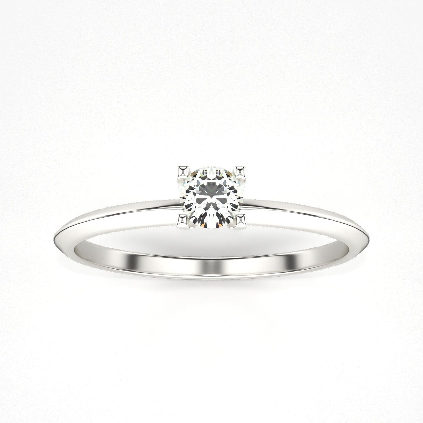 VALANOVA Sterling Silver & Certified Lab Grown Diamond 0.17cts | Ring For Women/Girls | Stylish & Elegant | VGR0355 | Ring Size: 12